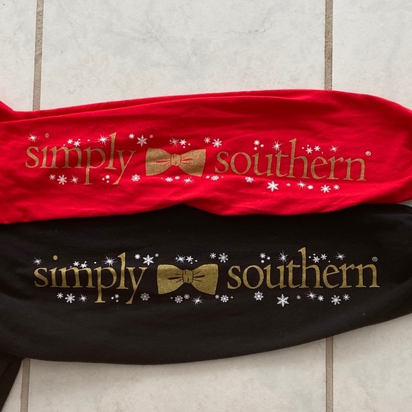 2 Simply Southern Long Sleeve Christmas Tees - Picture 4 of 4